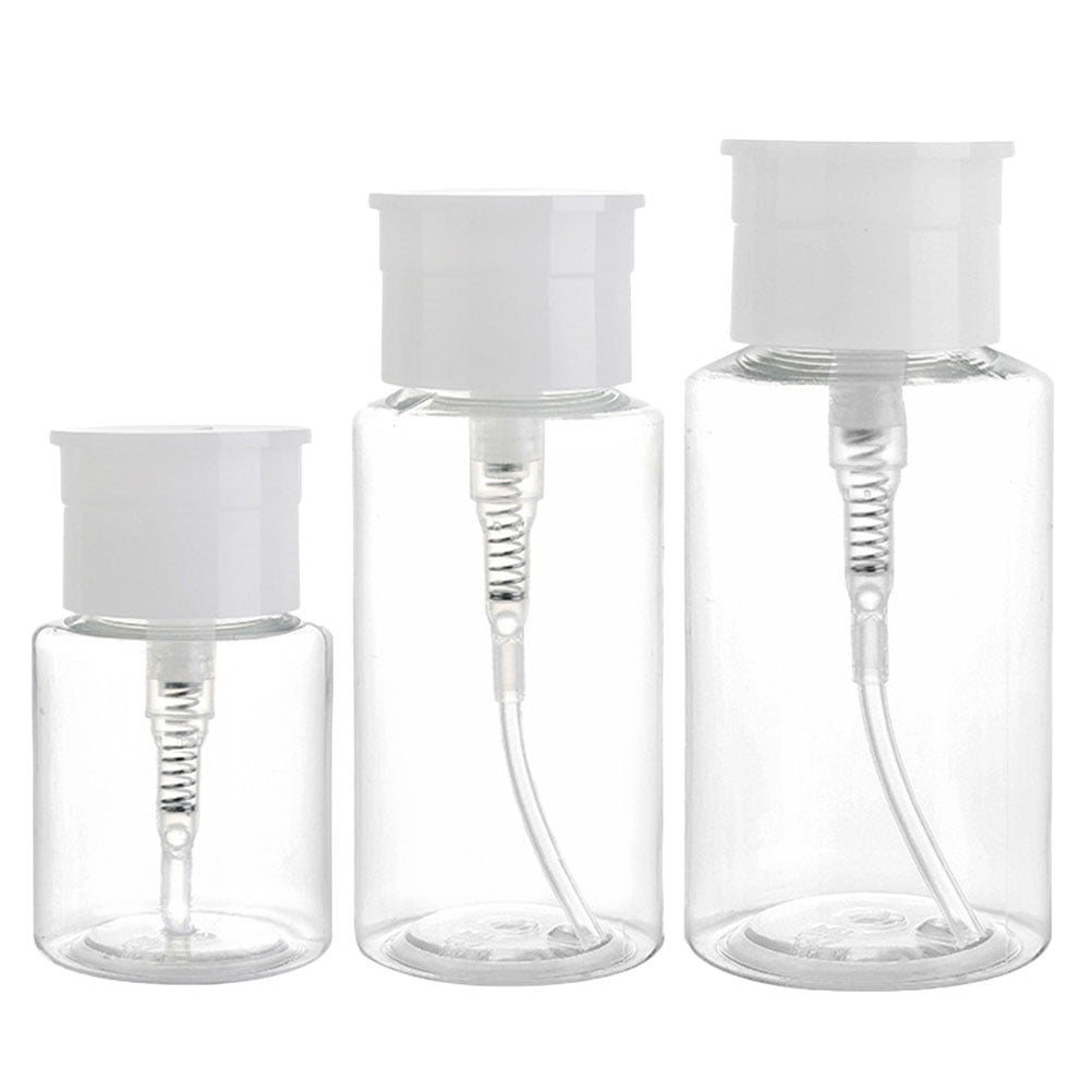 3 Pcs Bottled Reusable Bottles Clear Nail Polish Cosmetic Liquid Travel