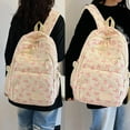 thumbnail image 1 of 3 Pcs Bow Backpack for Women 2026 Cute Backpack with Lunchbox Pencil Pouch Aesthetic Bow Print Set College Laptop Bookbag Pink 11.8 In, 1 of 7