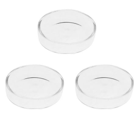 3 Pcs Bowl, Transpatent Feeding Cup Fish Red Worm Feeder Cups for Suction Cup Accessories Feeding Dish