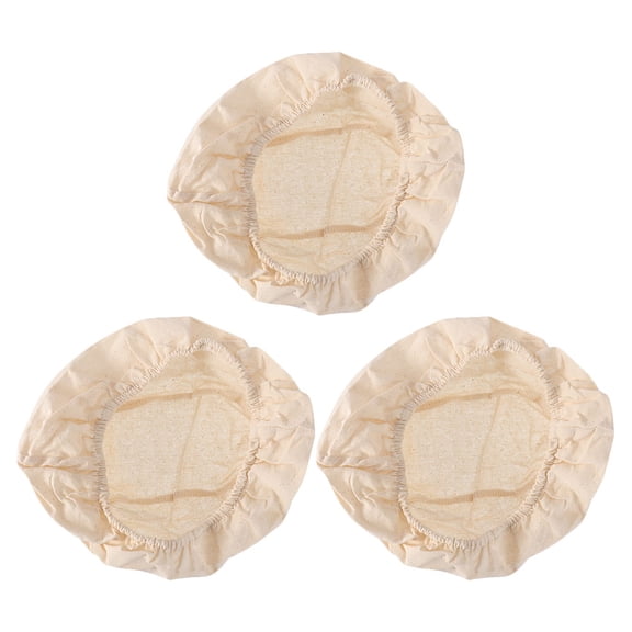 WRITWAA 3Pcs Wear Resistant Basket Cloth Liner Food Safe Baking Tool for Oval Bread Basket Use