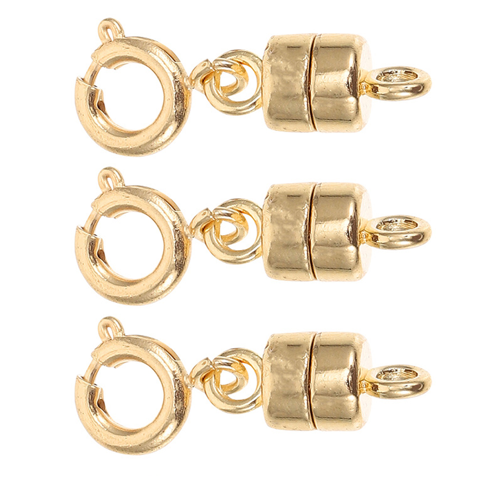 3 Pcs Bracelet Clasp Necklace Jewelry Clasps Connector Connection Buckle Fastener Choker