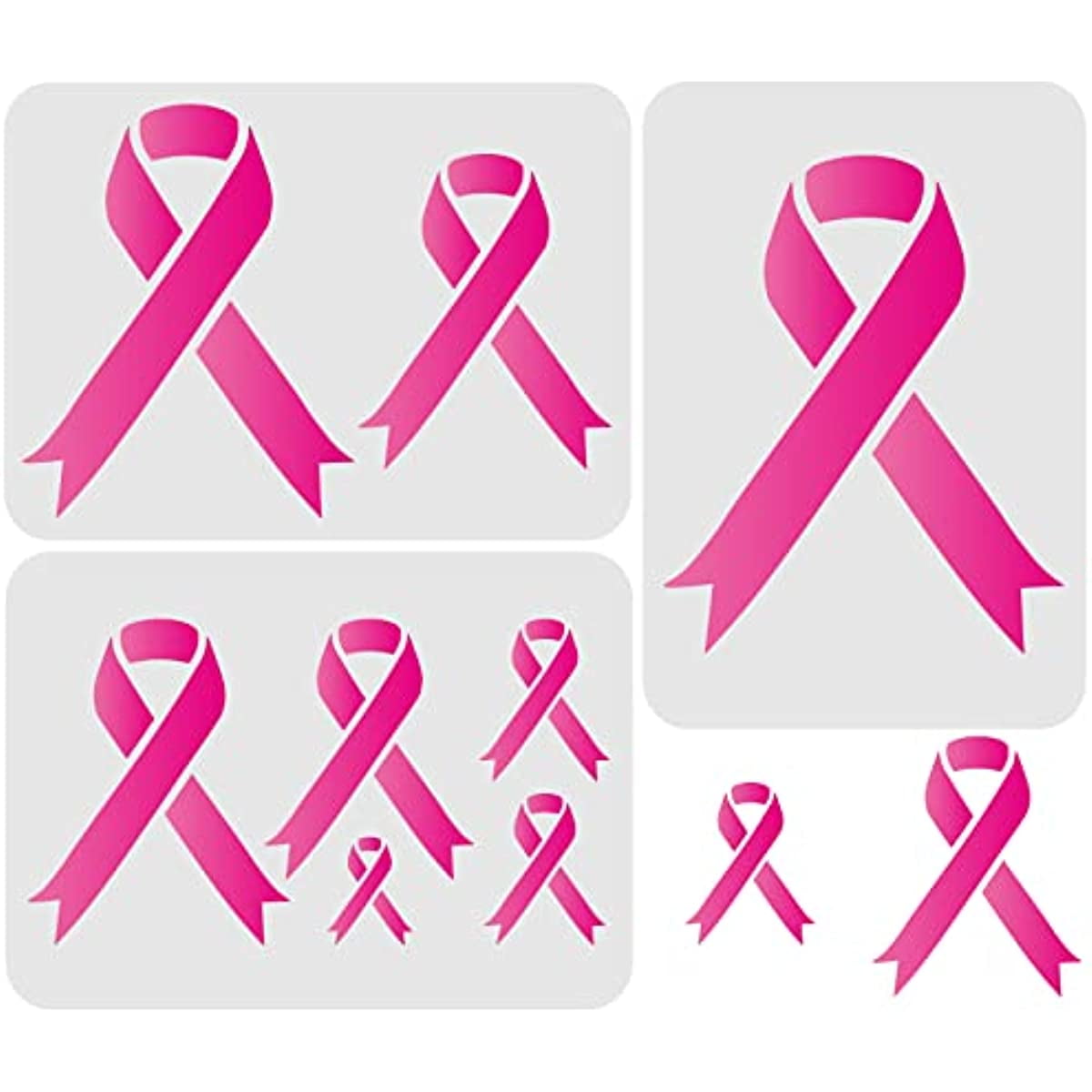3 Pcs Breast Cancer Ribbon Stencil 11.7x8.3 inch Breast Cancer Raise Awareness Ribbon Stencils Reusable Different Sizes Ribbon Painting Stencil Templates for Breast Cancer Event - Walmart.com 3-pcs-breast-cancer-ribbon-stencil-11-7x8-3-inch-breast-cancer-raise-awareness-ribbon-stencils-reusable-different-sizes-ribbon-painting-stencil-templates-for-breast-cancer-event-walmart-com