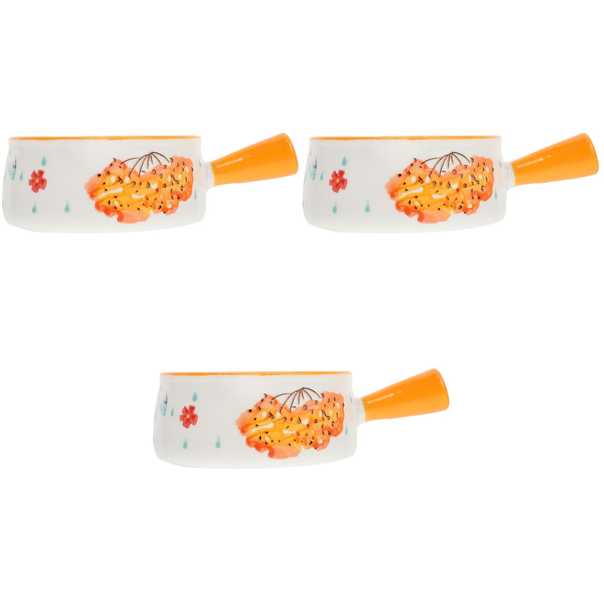 3 Pcs Butter Coffee Creamer Pourer Ceramic Milk Pot Mini Coffeemaker