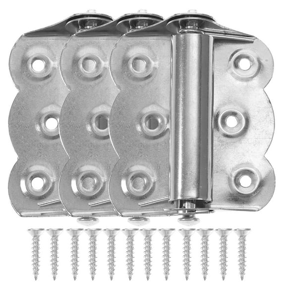3 Pcs Butterfly Self-closing Page Spring Loaded Hinges Door Small Screen Stainless Garage Heavy Duty
