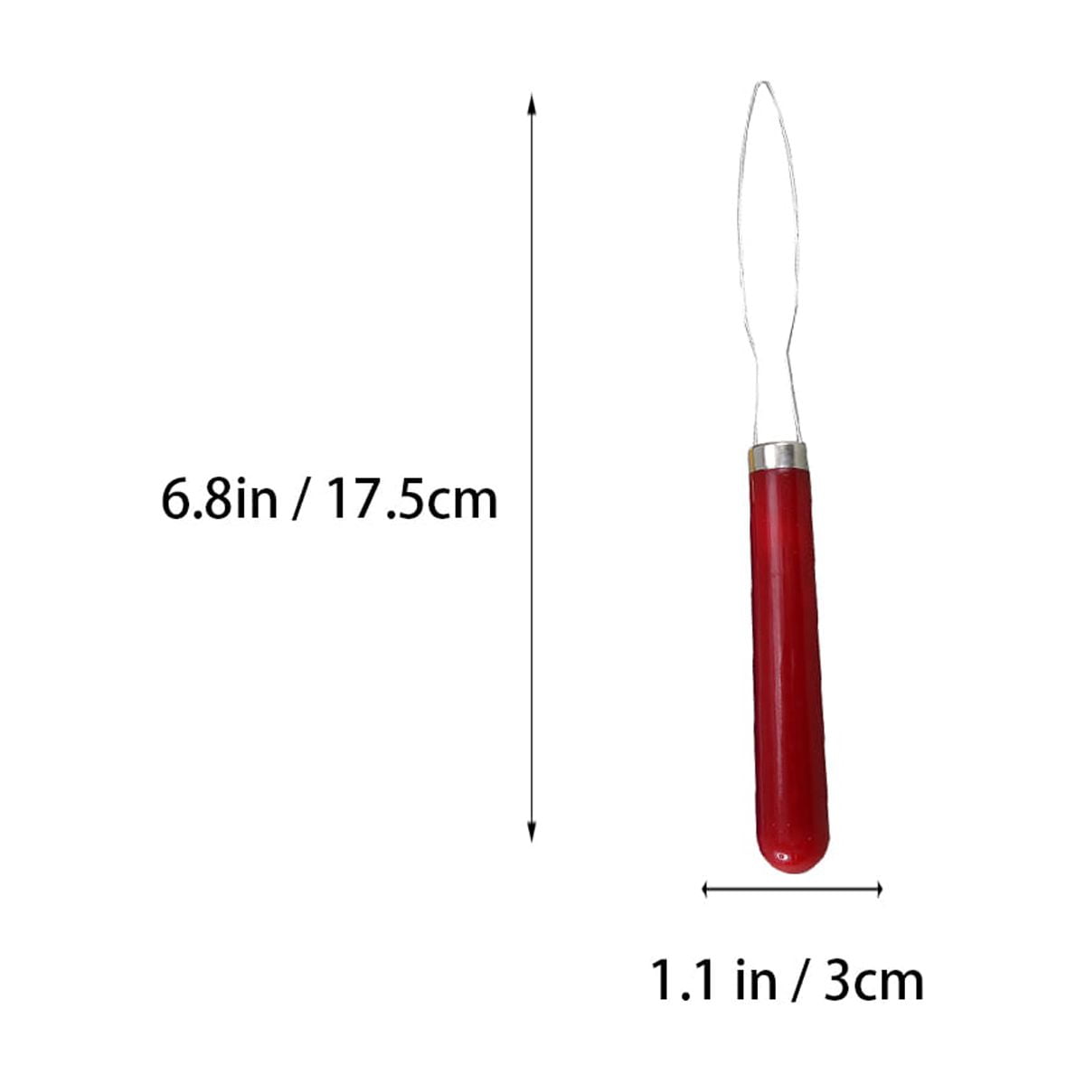 3 Pcs Button Hook and Zipper Hooks for Arthritis Switch Red Pattern Office Man
