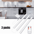 thumbnail image 1 of PANGTON VILLA 12-Inch Ultra-Thin Dimmable Under-Cabinet Lights, 6000K Daylight White, Plug-In, 3-Pack, 1 of 10
