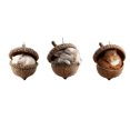 thumbnail image 1 of 3 Pcs Cadancy Forest Animal Acorn Ornaments, Cozy Forest Christmas Ornaments, Cute Pine Cone Animal Figurine Hanging Ornament, Xmas Tree Holiday Festival Home Decor Animals Lovers Gifts, 1 of 9