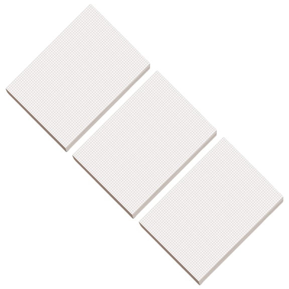 3 Pcs Calculation Pad Lined Writing Pad Set Draft Paper Graphing Pad Blanks Note Pad for Journaling