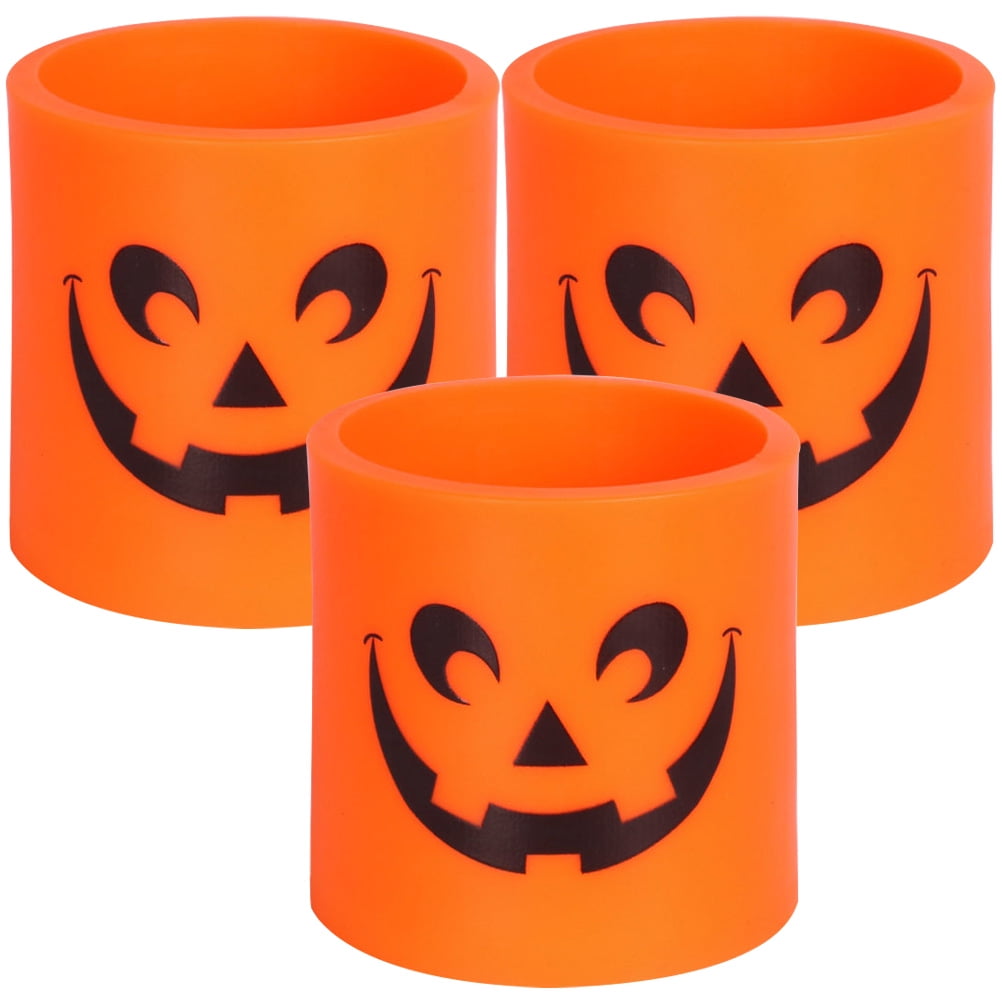 3 Pcs Candle Light Decor Tea Lights Candles Battery Operated LED Bulk Small Clearance Halloween