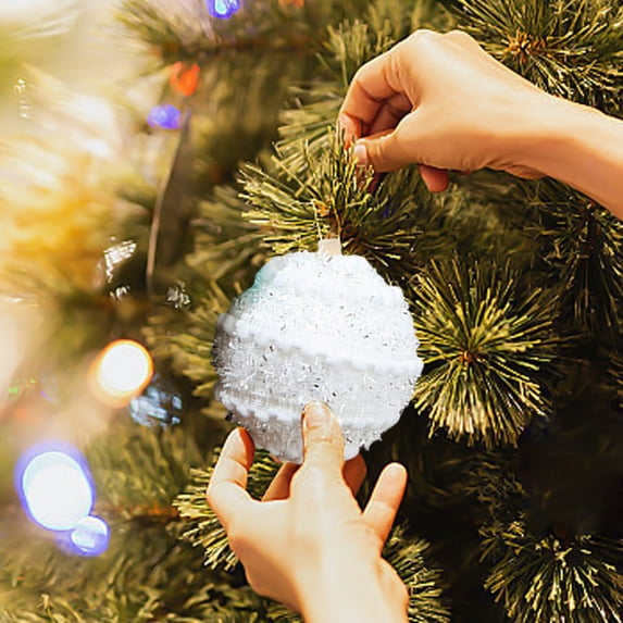 3 Pcs Candy Christmas Tree Ball Ornaments, Pastel 3.14 inch, Christmas Tree Candyland Decorations Hanging Ornaments, Candyland Shatterproof Glitter Macaron Ball for Xmas Holiday