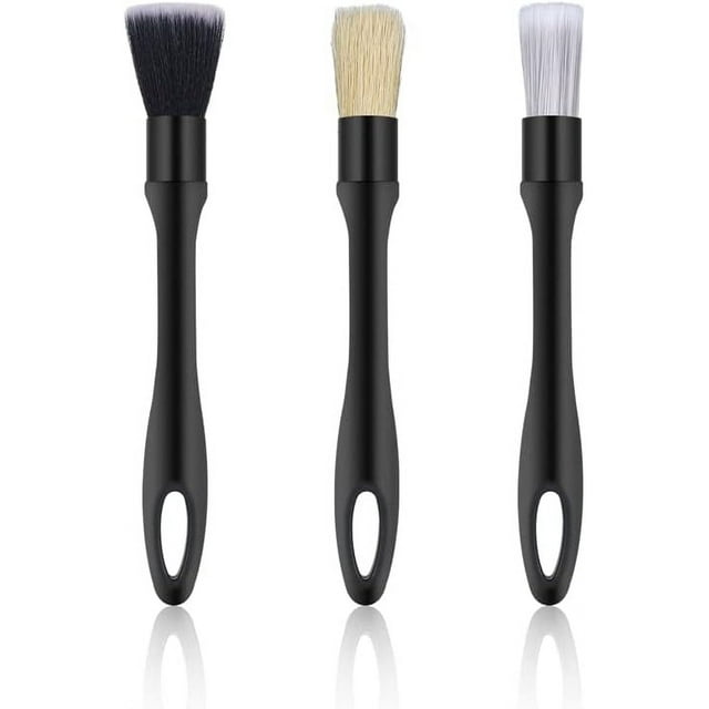3 Pcs Car Detailing Brushes Car Interior Detailing Brushes Car Air