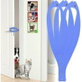 thumbnail image 1 of 3 Pcs Cat Door Holder Latch, Flex Latch Cat Door Stopper with Adjustable Strap 2.5-6" Wide, Alternative Fast Latch Strap Let Cats in and Keeps Dogs Out of Litter & Food and Safe Baby Proof (Blue), 1 of 7
