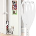 thumbnail image 1 of 3 Pcs Cat Door Holder Latch, Flex Latch Cat Door Stopper with Adjustable Strap 2.5-6" Wide, Alternative Fast Latch Strap Let Cats in and Keeps Dogs Out of Litter & Food and Safe Baby Proof (White), 1 of 7