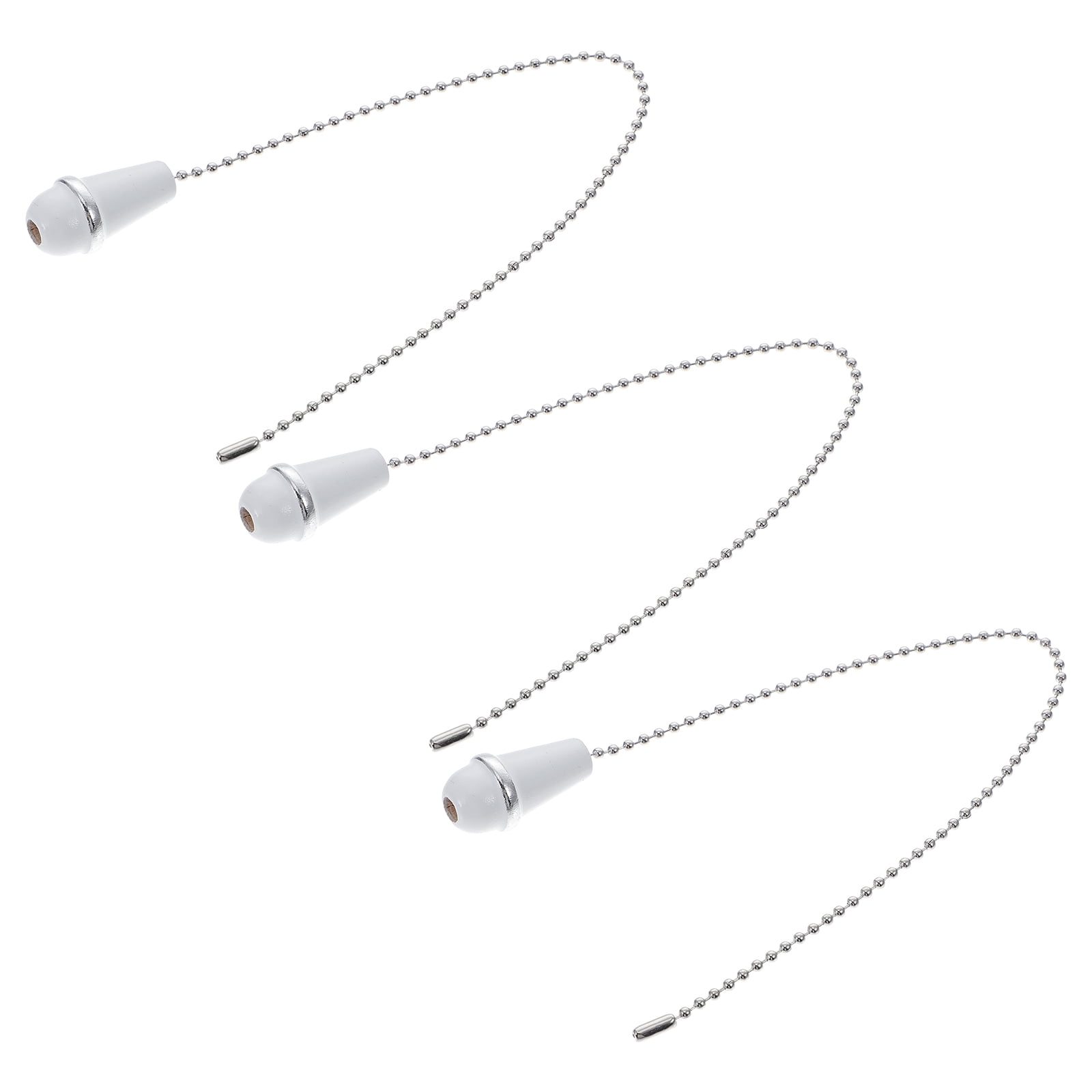 3 Pcs Ceiling Fan Lighting Zipper Chain Pull Ornaments Chains for Fans and Lights Extender Pulls