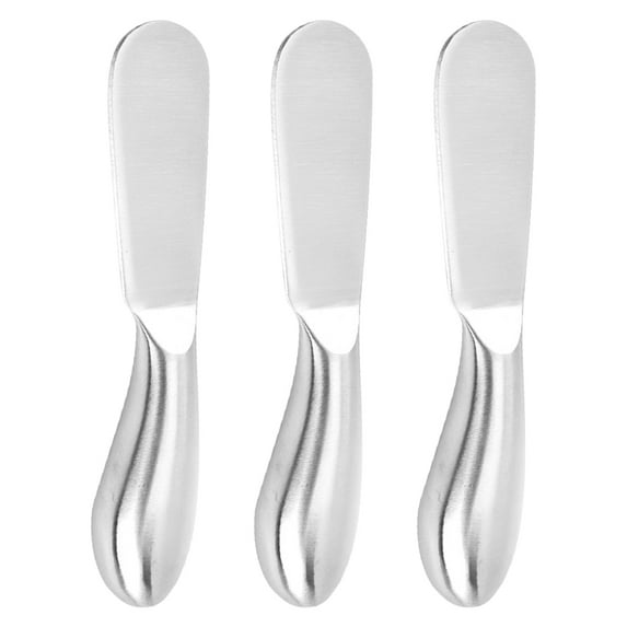 3-Piece Cheese and Butter Serving Set with Stainless Steel Spreader, Slicer, Spatula & Holder for Cream Cheese, Jam, Charcuterie