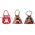 thumbnail image 1 of 3 Pcs Christmas Gift Doll Bags With Drawstring, Reusable Santa Gifts Bags With Drawstring Santa Claus Snowman Elk, 1 of 10