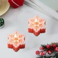 thumbnail image 1 of 3 Pcs Christmas Snowflake Candles Decorations Winter Trendy Candles Snowflake Shaped Wax Aesthetic Gifts for Christmas Home Birthday Wedding Table Party Decorations Party Supplies, 1 of 6
