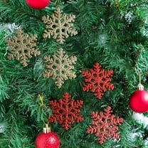 3 Pcs Christmas Snowflake Ornaments Double Sided Shiny Hanging Decorations for Christmas Tree Holiday Party Home Décor Gifts