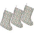 thumbnail image 1 of 3 Pcs Christmas Stockings,Beige Christmas Dinosaur Pattern Stockings Christmas,14.8'' Xmas Stockings,Christmas Party Favors,Christmas Party Decorations,Christmas Stockings Personalized, 1 of 5