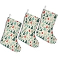 thumbnail image 1 of 3 Pcs Christmas Stockings,Beige Christmas Tree Pattern Stockings Christmas,14.8'' Xmas Stockings,Christmas Party Favors,Christmas Party Decorations,Christmas Stockings Personalized, 1 of 5