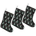 thumbnail image 1 of 3 Pcs Christmas Stockings,Black Christmas Tree Pattern Stockings Christmas,14.8'' Xmas Stockings,Christmas Party Favors,Christmas Party Decorations,Christmas Stockings Personalized, 1 of 5