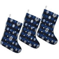 thumbnail image 1 of 3 Pcs Christmas Stockings,Blue Christmas Snowflake Pattern Stockings Christmas,14.8'' Xmas Stockings,Christmas Party Favors,Christmas Party Decorations,Christmas Stockings Personalized, 1 of 5