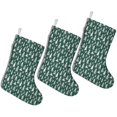 thumbnail image 1 of 3 Pcs Christmas Stockings,Green Christmas Tree Pattern Stockings Christmas,14.8'' Xmas Stockings,Christmas Party Favors,Christmas Party Decorations,Christmas Stockings Personalized, 1 of 5