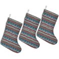 thumbnail image 1 of 3 Pcs Christmas Stockings,Multicolor Christmas Reindeer Pattern Stockings Christmas,14.8'' Xmas Stockings,Christmas Party Favors,Christmas Party Decorations,Christmas Stockings Personalized, 1 of 5