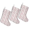 thumbnail image 1 of 3 Pcs Christmas Stockings,Pink Christmas Tree Pattern Stockings Christmas,14.8'' Xmas Stockings,Christmas Party Favors,Christmas Party Decorations,Christmas Stockings Personalized, 1 of 5