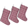 thumbnail image 1 of 3 Pcs Christmas Stockings,Red Christmas Deer and Tree Pattern Stockings Christmas,14.8'' Xmas Stockings,Christmas Party Favors,Christmas Party Decorations,Christmas Stockings Personalized, 1 of 5
