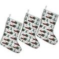 thumbnail image 1 of 3 Pcs Christmas Stockings,Red Christmas Truck and Tree Pattern Stockings Christmas,14.8'' Xmas Stockings,Christmas Party Favors,Christmas Party Decorations,Christmas Stockings Personalized, 1 of 5