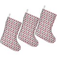 thumbnail image 1 of 3 Pcs Christmas Stockings,Red and Gray Christmas Tree Pattern Stockings Christmas,14.8'' Xmas Stockings,Christmas Party Favors,Christmas Party Decorations,Christmas Stockings Personalized, 1 of 5
