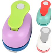 3 Pcs Circle Hole Punch Set, Paper Craft Tool with 0.39, 0.59, 0.98 in Output Sizes, Easy Press Design for DIY Activities, Scrapbooking, Home Decor, Projects