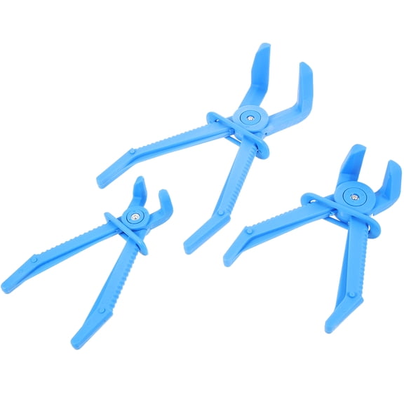 3 Pcs Clamps Auto Repair Tools 3-Piece Set Lightweight Pliers 22x8cm Blue