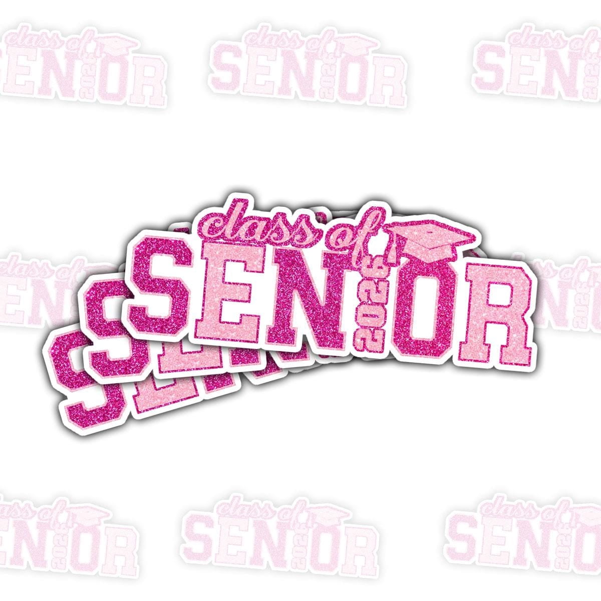 3 Pcs Class of 2026 Glitter Senior Stickers | Pink Graduation Vinyl ...