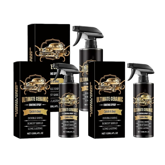 3 Pcs Coating for Cars Polish 120ml, Shine Car Wax Coating Spray, No Pungent Smell, Quick Detailer Spray Wax, Waxing Brightening Crystal Plating Agent Waterproof Spray
