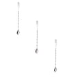 thumbnail image 1 of 3 Pcs Cocktail Mixing Spoon, Stainless Steel Mixing Spoon, Spiral Pattern Bar Cocktail Shaker Spoon 12.4", 1 of 6