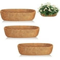 thumbnail image 1 of 3 Pcs Coco Liners for Planters 30 Inch,Casewin Sturdy Window Box Liners, Perfect Planter Liners Replacement for The Old, Natural, Easy to Straighten Out, 1 of 8