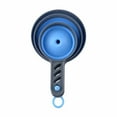 thumbnail image 1 of 3 Pcs Collapsible Silicone Funnels, Wide Mouth Food Transfer Tool, Multipurpose Kitchen Gadget, Heat Resistant Food Grade Pouring Funnel, Ideal for Jams Juices Spices Oils Transfer (Blue), 1 of 7