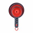 thumbnail image 1 of 3 Pcs Collapsible Silicone Funnels, Wide Mouth Food Transfer Tool, Multipurpose Kitchen Gadget, Heat Resistant Food Grade Pouring Funnel, Ideal for Jams Juices Spices Oils Transfer (Red), 1 of 7