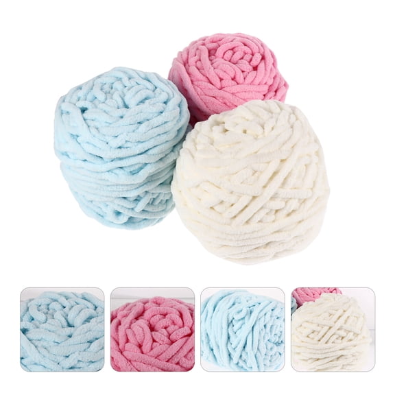 3 Pcs Comfortable Cotton Woolen Yarn DIY Handcrafts Materials