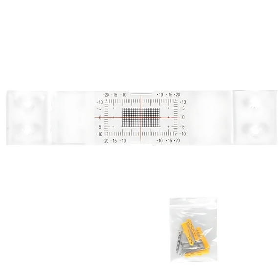 3 Pcs Concrete Crack Monitor, Acrylic Crack Monitoring Gauge, Tell Tale Wall Gap Measurement Tool with Screws