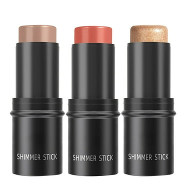 3 Pcs Contouring Stick Set,Blushes & Highlighter Bronzer Pen,Long Lasting & Smooth Natural Face,Makeup Kit for All Skin