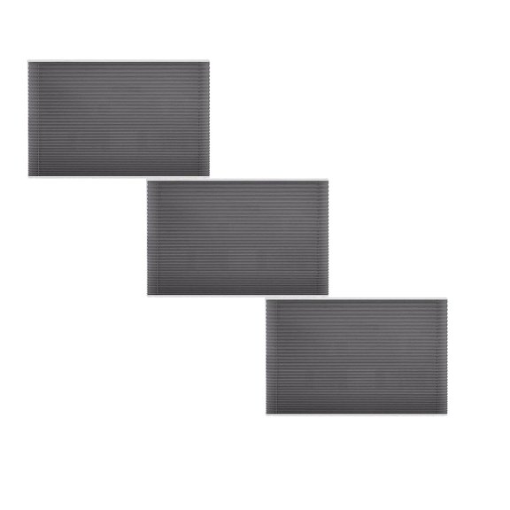 3 Pcs Cordless Pleated Shades 59"x11.8", Cellular Blinds for Window Light Control and Privacy, Day Night Honeycomb Shade for Home, Camper Blinds for RV Travel Trailers or Office