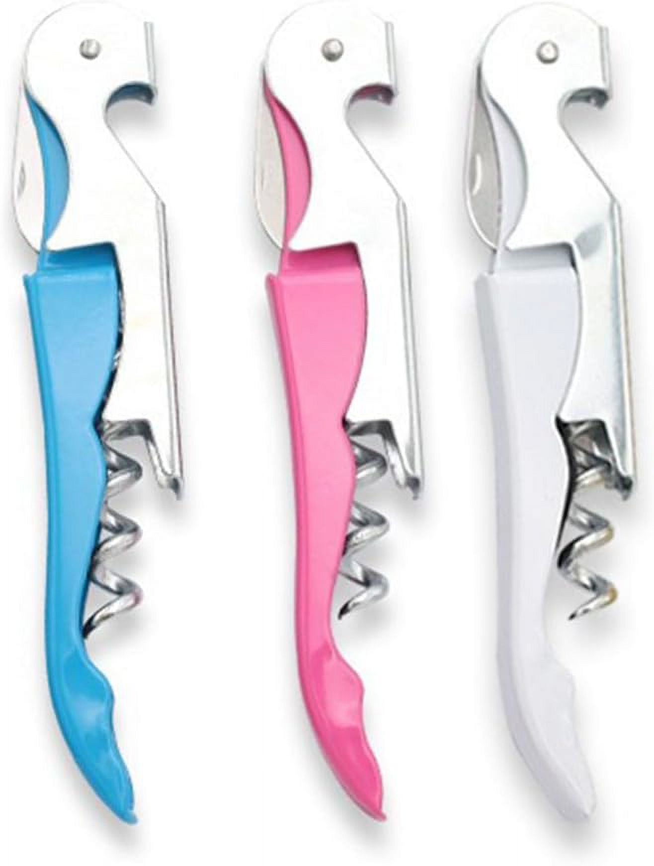 3 Pcs Corkscrew Wine Opener, Stainless Steel Fold Beer Bottle Opener