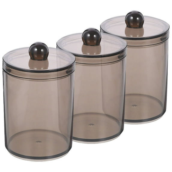 3 Pcs Cotton Swab Box Storage Box Small Bathroom Organization Cotton Swab Container Storage Jars