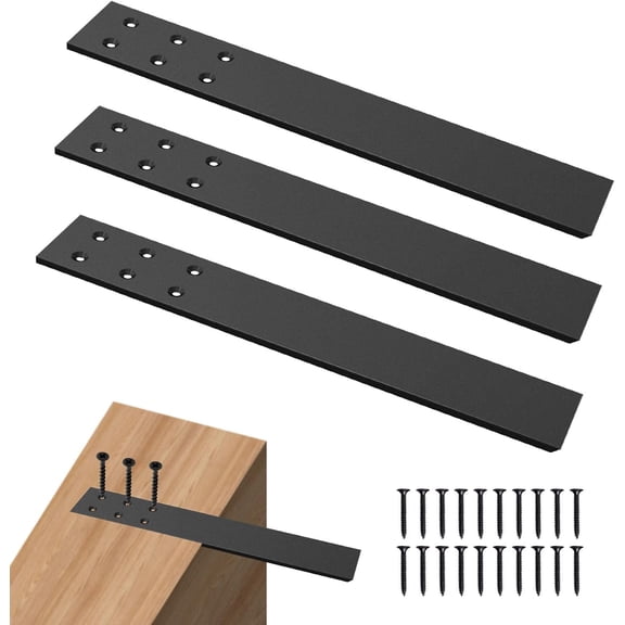 3 Pcs Countertop Support Brackets 16 Inch,countertop Support Bracket Outdoor 16"x2.5",Countertop Brackets for Granite /Quartz/Wood/Concret/ Laminate Countertops