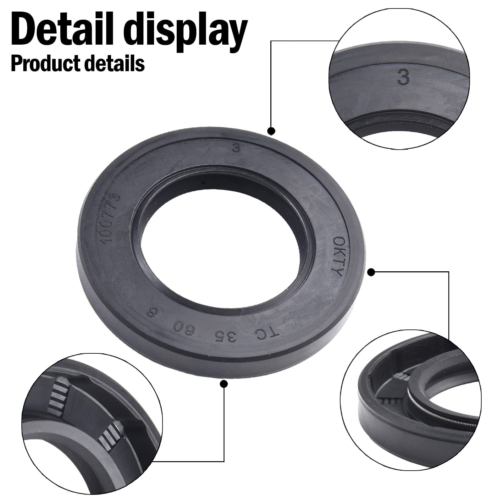 3 Pcs Crankcase Oil Seal Replacement For 2003208S & 20 032 01S Lawn