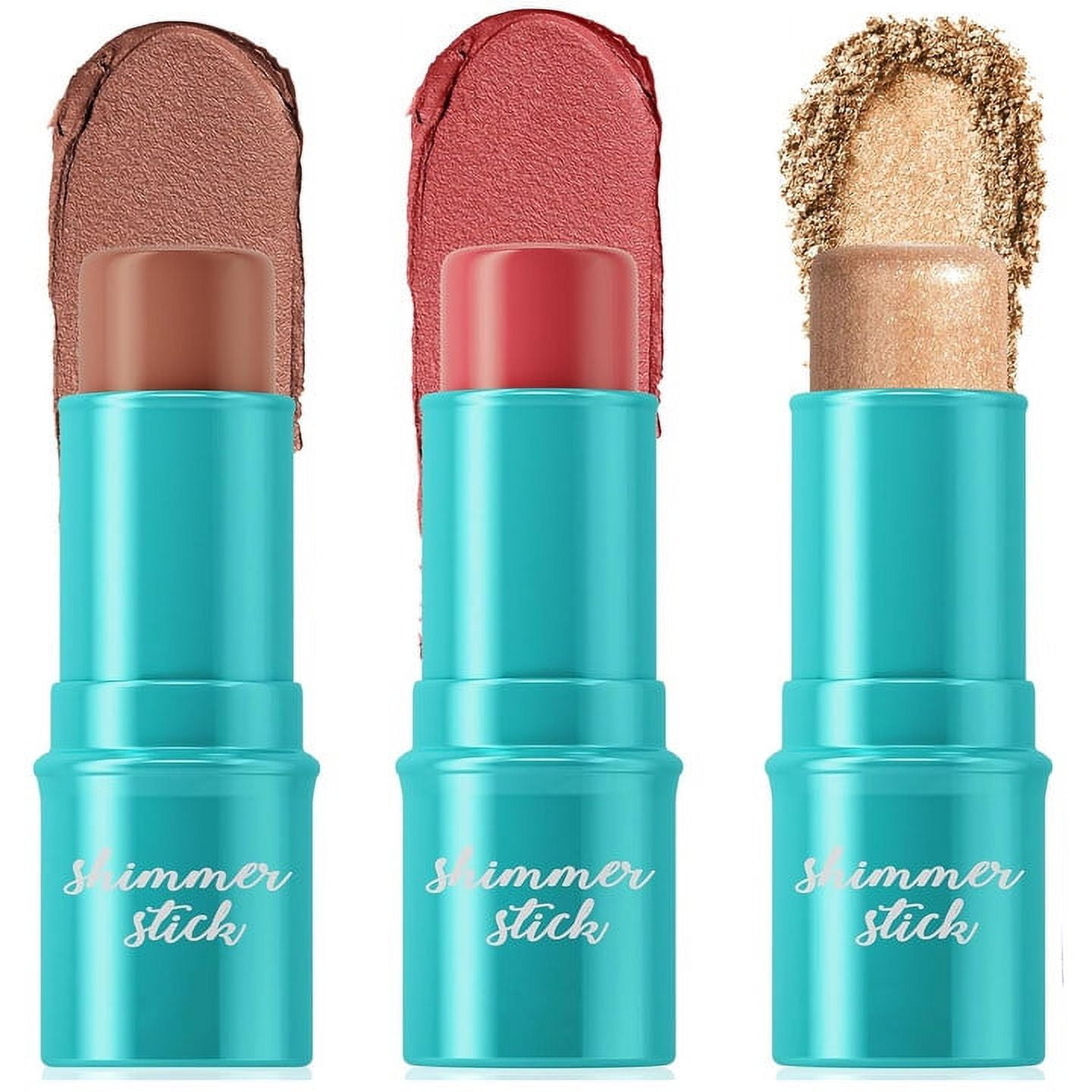 3 Pcs Cream Contour Stick Makeup Set, Shades with Natural Bronzer