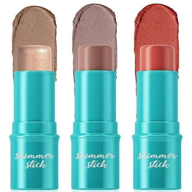 3 Pcs Cream Contour Stick Makeup Set, Shades with Natural Bronzer